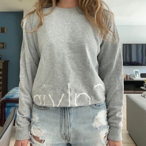 Calvin Klein Cropped Logo Crewneck